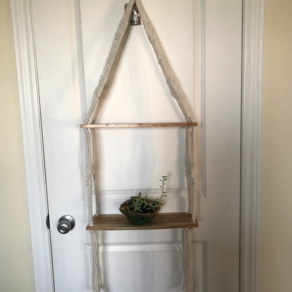 Macrame Hanging Shelf